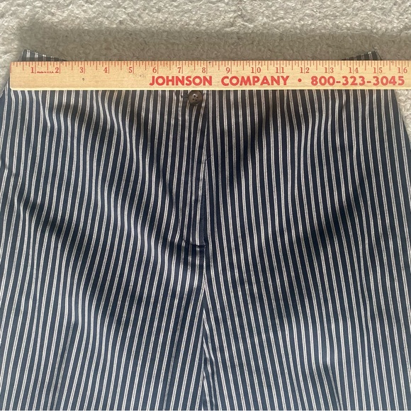 Charter Club Ankle Pants ~Black & Tan Stripped ~Size 10 ~High Waisted ~Classic - Picture 6 of 12